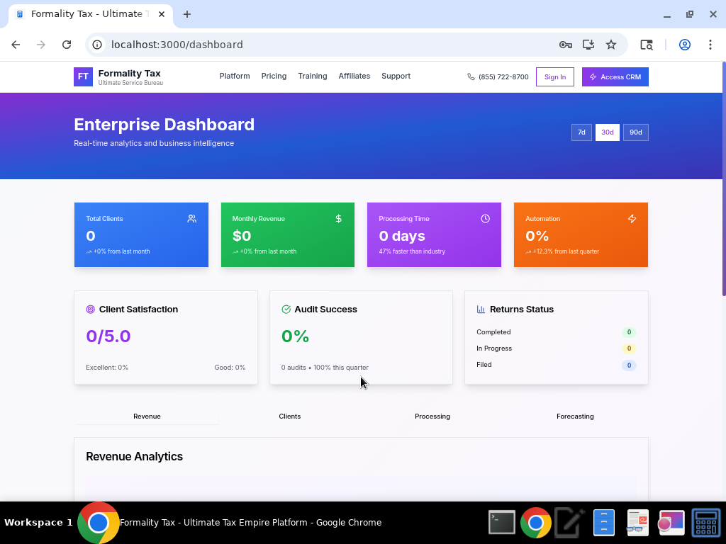 Enterprise Dashboard